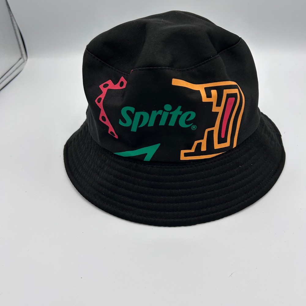 Sprite New Orleans Pelicans Bucket Hat Reversible Black NBA Basketball Sun Hat